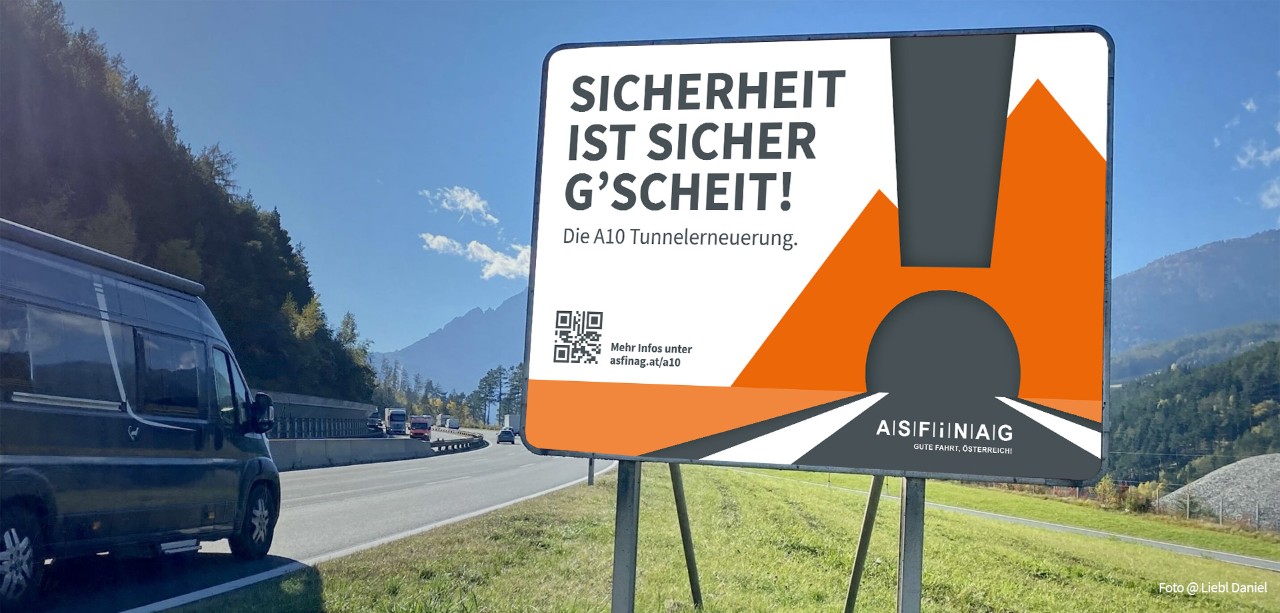 Sicherheit ist sicher g'scheit: eine Informationskampagne von ASFINAG und Wien Nord Serviceplan