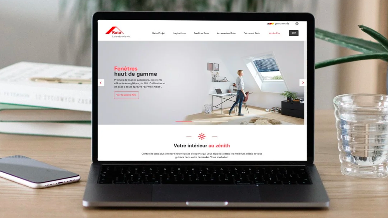 Plan.Net France highlights the new Roto roof window website